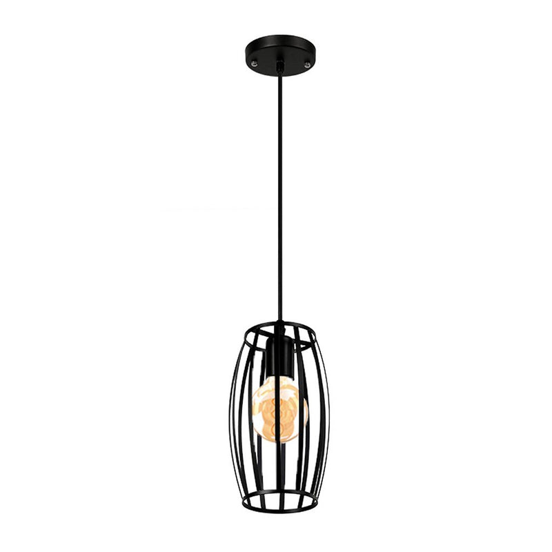 Afbeelding laden in galerijviewer, Homestyle Pro Homestyle MK011-B Industriële Hanglamp 14x23 cm Zwart Metaal
