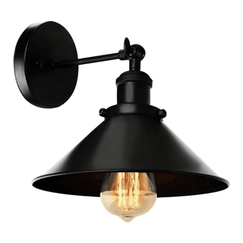 Afbeelding laden in galerijviewer, Homestyle pro mk023-b industri euml;le wandlamp 22 cm zwart metaal
