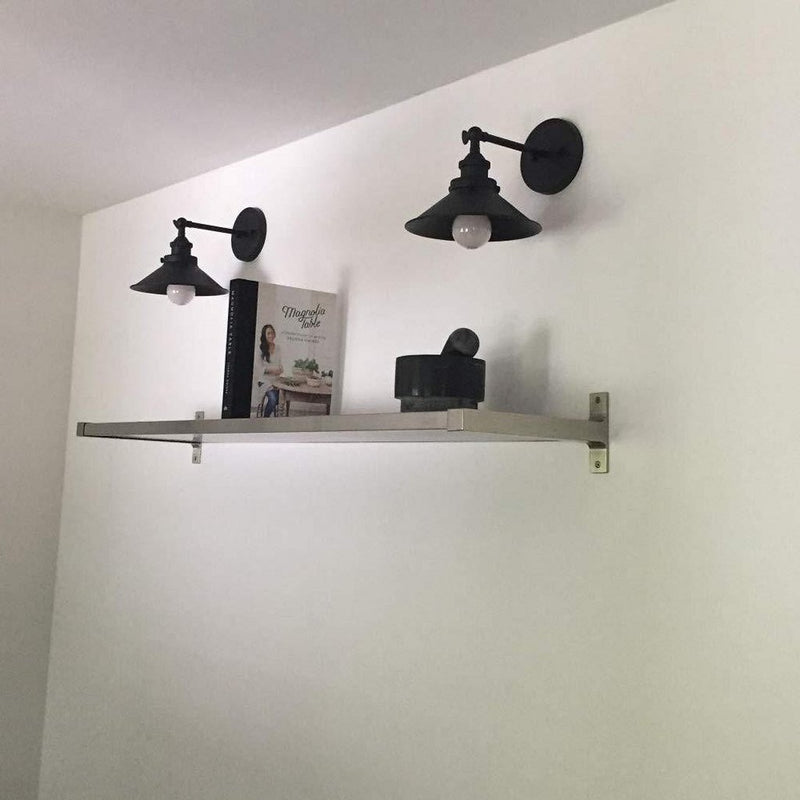 Afbeelding laden in galerijviewer, Homestyle pro mk023-b industri euml;le wandlamp 22 cm zwart metaal
