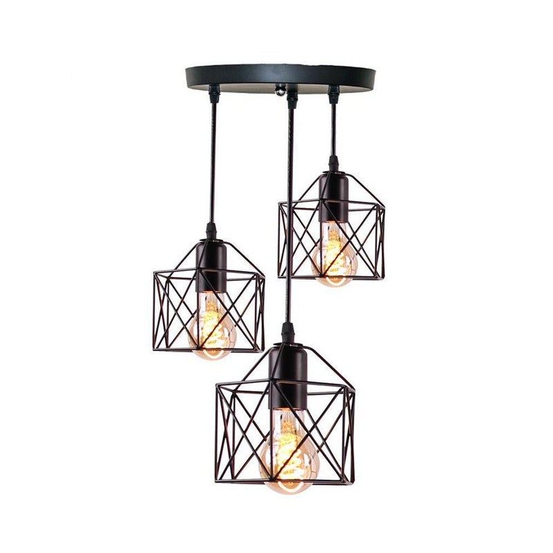 Load image into Gallery viewer, Homestyle pro mk019-b industriële hanglampen zwart metaal
