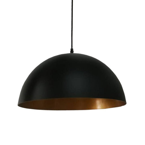 Homestyle pro homestyle mk108-gb industriële hanglamp 35x17.5 cm zwart goud metaal