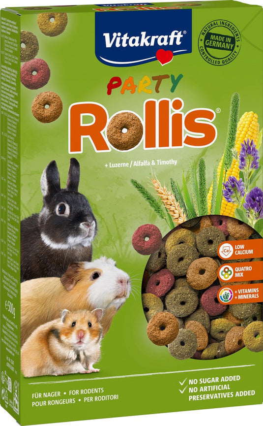 Vitakraft party rollis - knaagdiersnacks - 500 gram