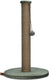 Designed by lotte krabpaal yenna - katten krabpaal - incl speeltje - fluweel jute - groen - 41x41x70 cm