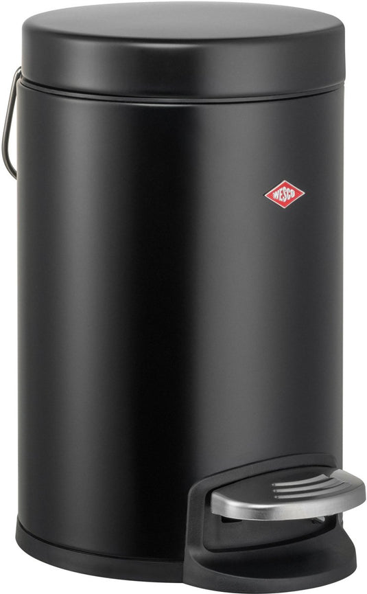 Wesco kosmetik 133 afvalbakje | pedaalemmer | 3 liter | metaal - matzwart | make-up afvalemmer