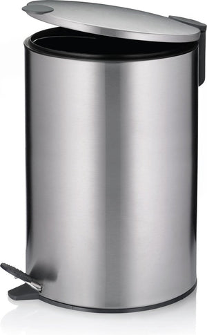 Kela pedaal afvalemmer, 12 l, zilver - | mats