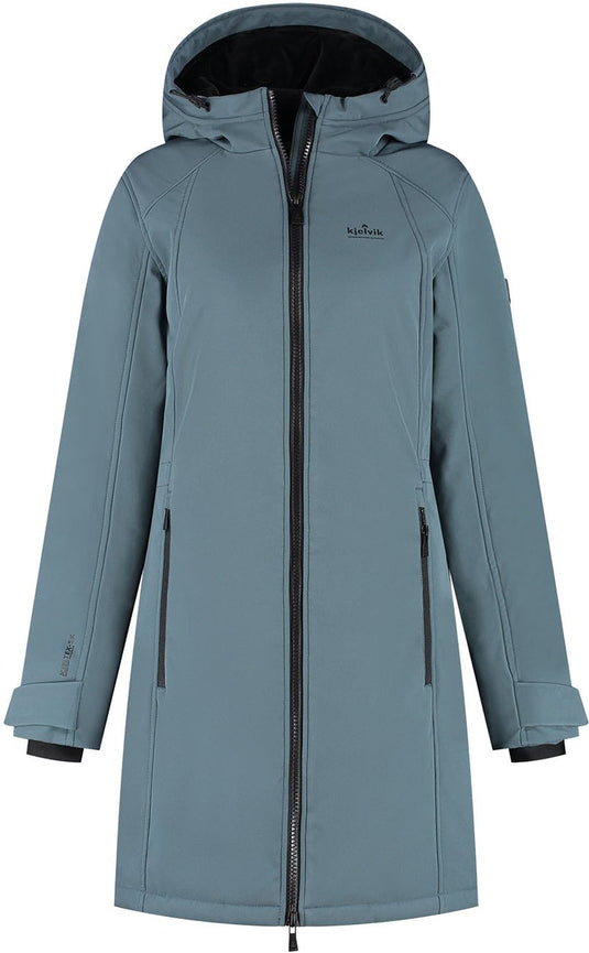 Kjelvik emy dames outdoorjas - blue
