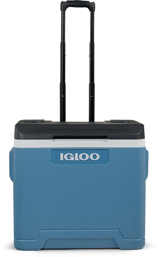 Igloo - ip42 - passieve koelbox - 42 liter - blauw - met wielen