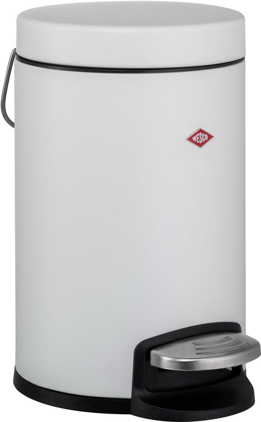 Wesco kosmetik 133 afvalbakje | pedaalemmer | 3 liter | metaal - mat wit | make-up afvalemmer