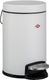 Wesco kosmetik 133 afvalbakje | pedaalemmer | 3 liter | metaal - mat wit | make-up afvalemmer