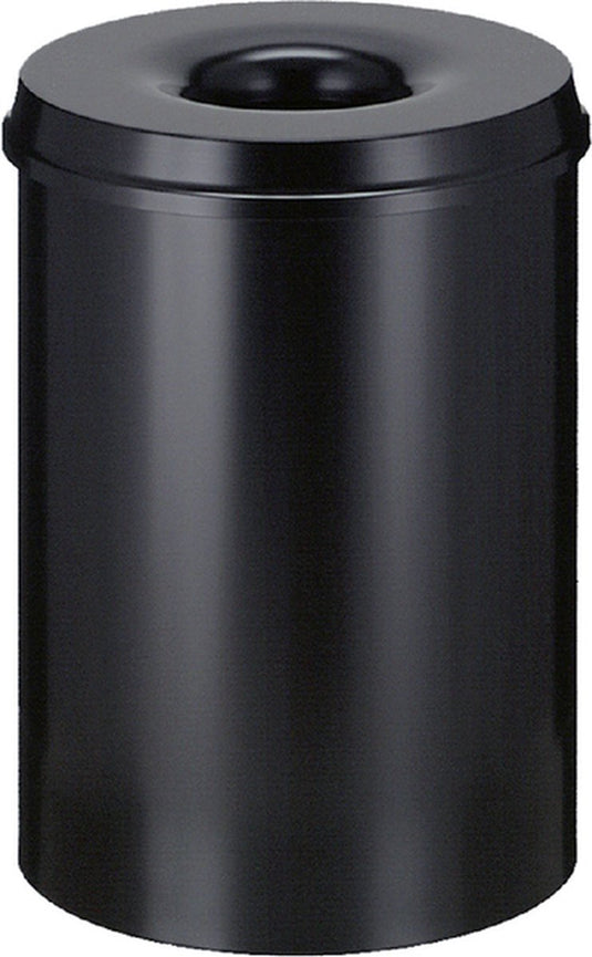 Vepabins papierbak met vlamdover 30liter 33.5cm zwart