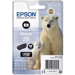 Pic inktcartridge epson 26 ijsberen 4,7 ml foto zwart