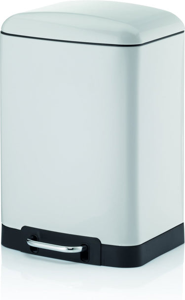 Kela afvalemmer rvs wit, 12 l - | davino