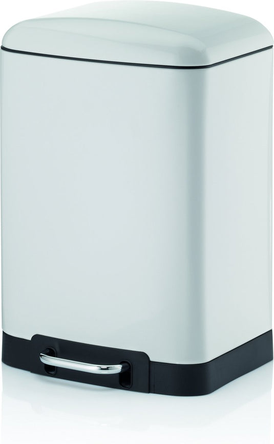 Kela afvalemmer rvs wit, 12 l - | davino