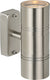 Lucide arne-led - wandlamp binnen buiten - ø 6,3 cm - led - gu10 - 2x5w 2700k - ip44 - mat chroom