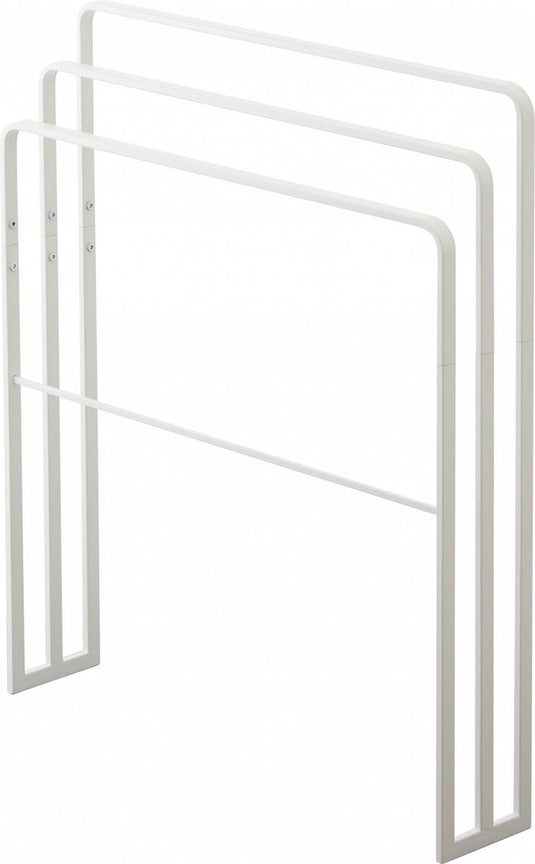 Yamazaki handdoekenrek badkamer - 3 stangen - tower - wit