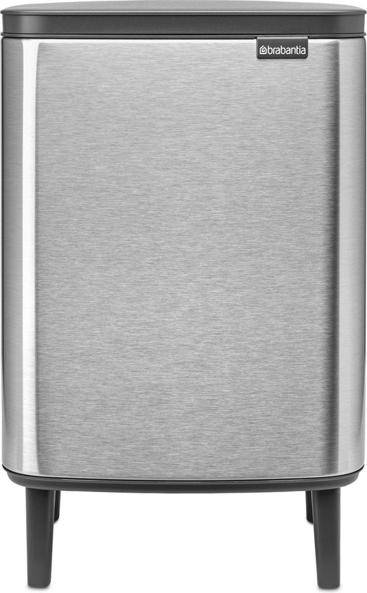 Brabantia bo hi prullenbak - 12 liter - matt steel fingerprint proof
