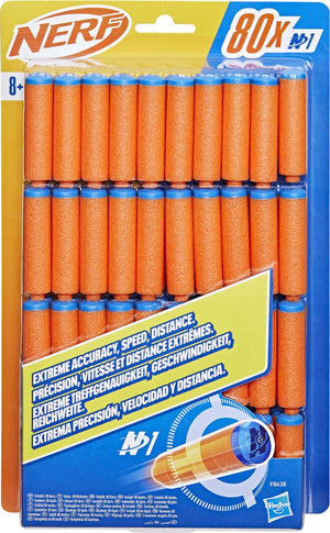 Nerf n series n1-darts, 80 darts, alleen te gebruiken met -blasters uit de n-serie, buitenspellen