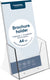 Europel folderbakje – flyers – 1 3 a4 – 9,9 x 21 cm – glasheldere presentatie – beurzen en kantoren