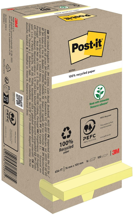 Post-it sticky notes zelfklevend geel
