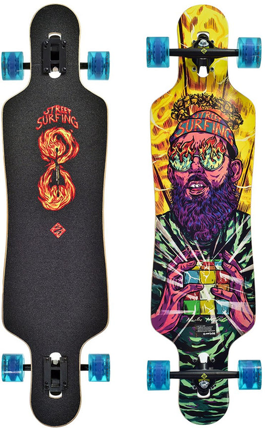 Streetsurfing street surfing - freeride longboard - 39 inch - curve holy cube - 99cm