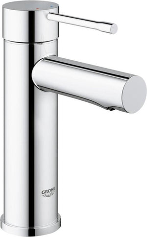 Grohe essence new wastafelkraan - lage uitloop - zonder waste - chroom - waterbesparend