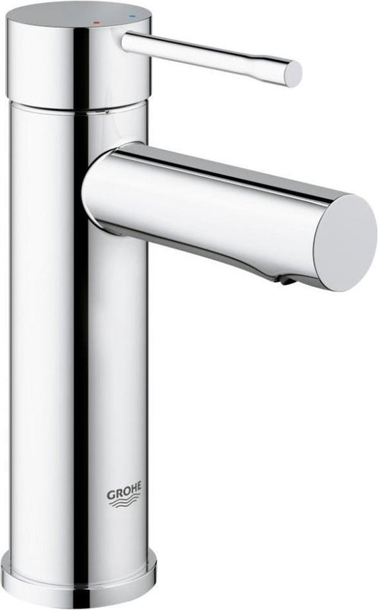 Grohe essence new wastafelkraan - lage uitloop - zonder waste - chroom - waterbesparend