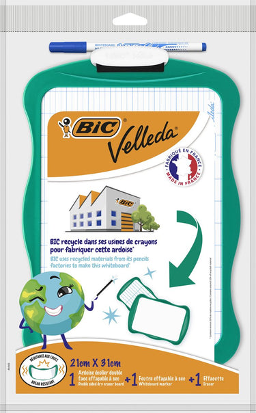 Bic whiteboard recy 21x31 incl marker+wisser