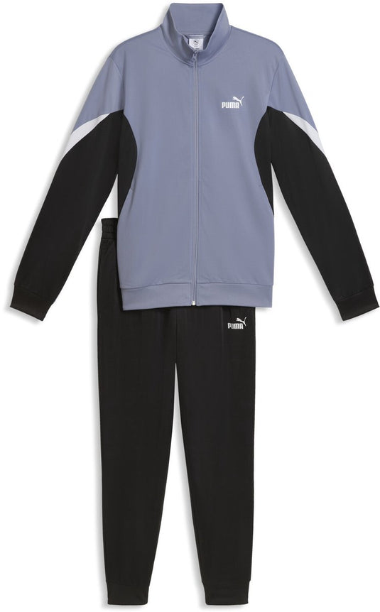 Puma ess block poly suit unisex trainingspak - gray sky