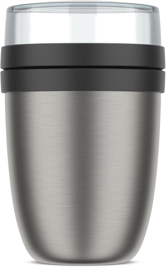 Mepal isoleer lunchpot ellipse - 500 ml - thermos lunchbox - nordic black