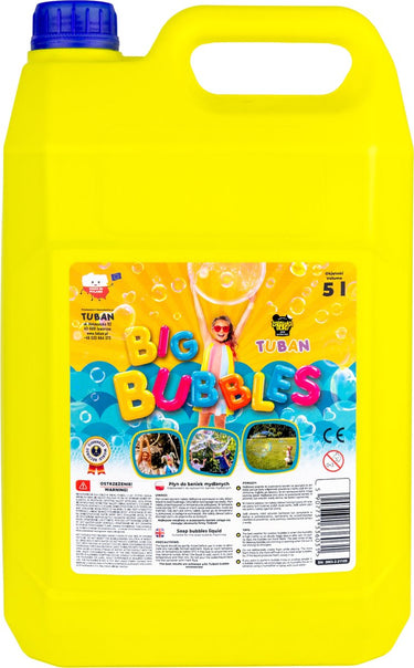 Tuban bellenblaas vloeistof - grote bellen - 5 liter navulling.