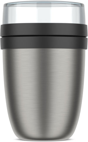 Mepal isoleer lunchpot ellipse - 500 ml - thermos lunchbox - nordic black