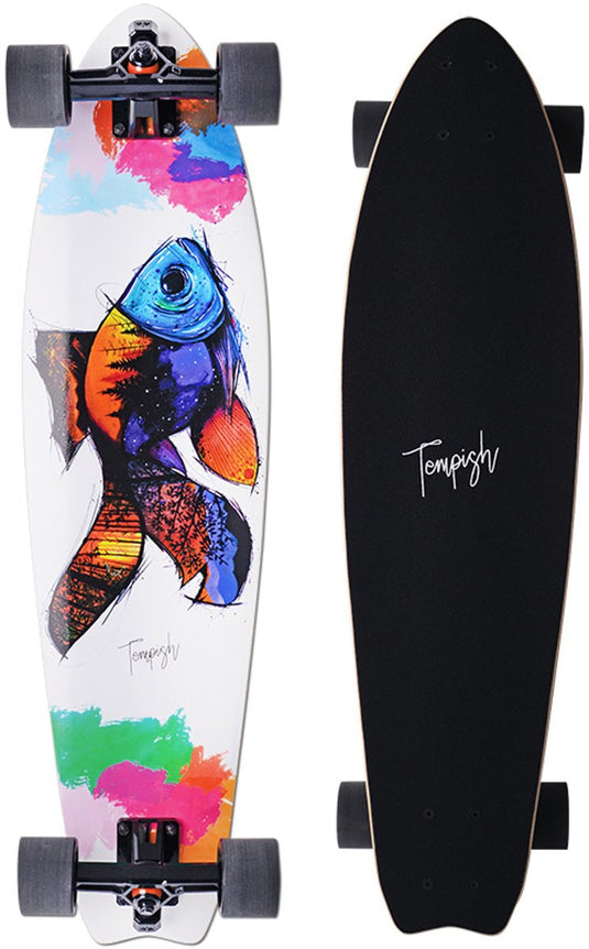 Tempish – fish-in longboard – 32.5 inch 82 cm – cruiser skateboard – gripvast deck smooth ride