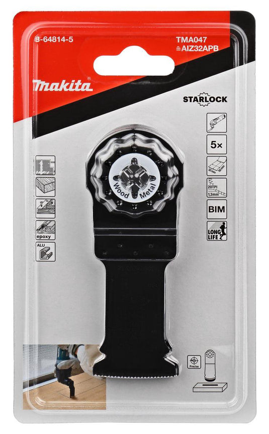 Makita tma047 invalzaagblad 32mm hout staal (5st)