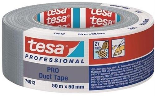 Tesa pro serie - plakband - 50m - waterbestendig - zilver