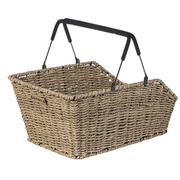 Load image into Gallery viewer, Basil fietsmand cento rattan look multi system 40 x 25 x 12 cm - seagrass
