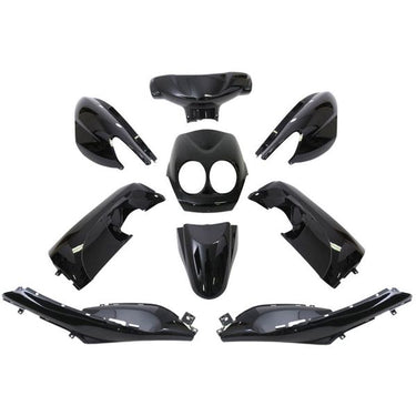 Edge plaatset 9-delig voor yamaha neo's - bouwjaar 2008 - 2011 - 2 en 4 takt model - metallic zwart
