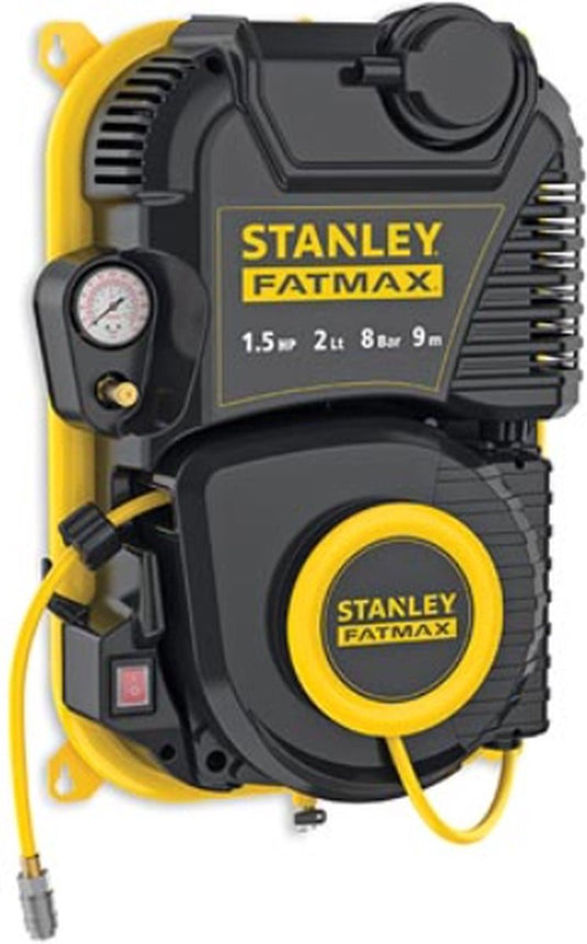 Stanley fatmax stanley - professionele compressor - zonder olie - walltech - low noise - 24 l 1.5 pk 8 bar