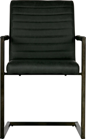 Woood bas eetkamerstoel - pu - antraciet - 87x54x62