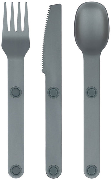 Bo-camp bestekset - aluminium - 3-delig