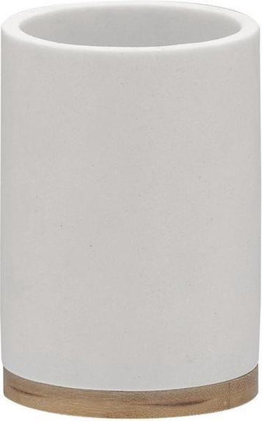 Sealskin grace - tandenborstelbeker vrijstaand - wit