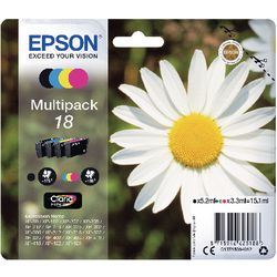 Inktcartridges epson 18 zwart cyaan magenta geel