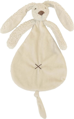Happy horse recycled konijn richie knuffeldoekje - beige - baby cadeau