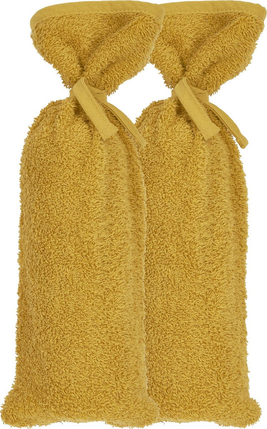 Meyco baby uni kruikenzak - 2-pack - badstof - honey gold