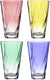 Leonardo twist drinkglas 300ml assorti - set 4