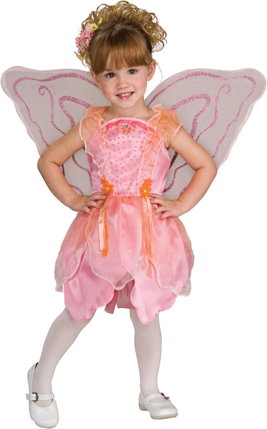 Rubies pink fairy dress kinderkostuum - - maat 3-4 jaar