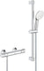 Grohe grohtherm 800 comfortset - 150mm - met koppelingen - 60cm - chroom