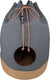 District 70 casa - opvouwbaar katoenen kattenhuis inclusief kussentje - cognac - 45 x 45 x 60 cm