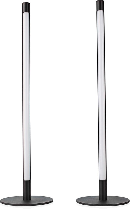 Nedis smartlife sfeerverlichting - wi-fi - tube - 600 lm - rgbic warm tot koel wit - 2700 - 6500 k - 36 w - metaal - 2 stuks