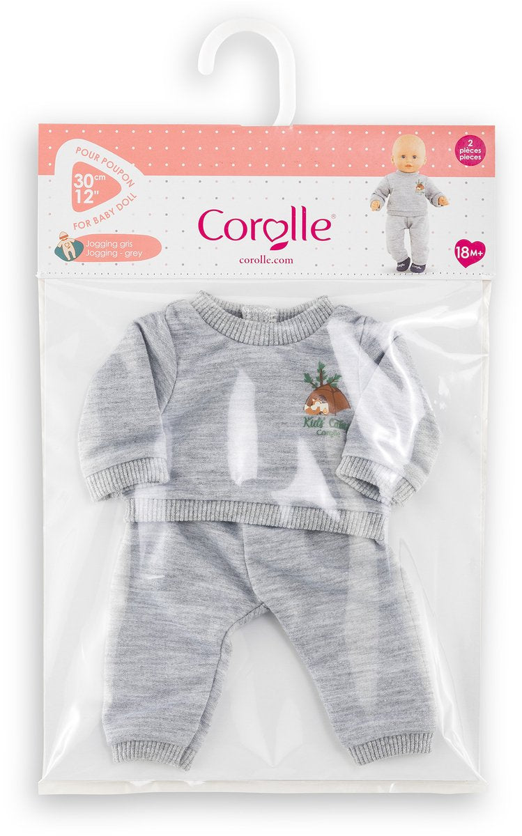 Load image into Gallery viewer, Corolle grijs joggingpak kleine ontdekker - 30cm
