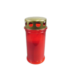 Graflicht rood 270gr ø7,5xh17cm